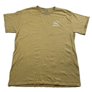 GLOCK Perfection T Shirt Tan Short Sleeve Graphic Tee Men's Size Large